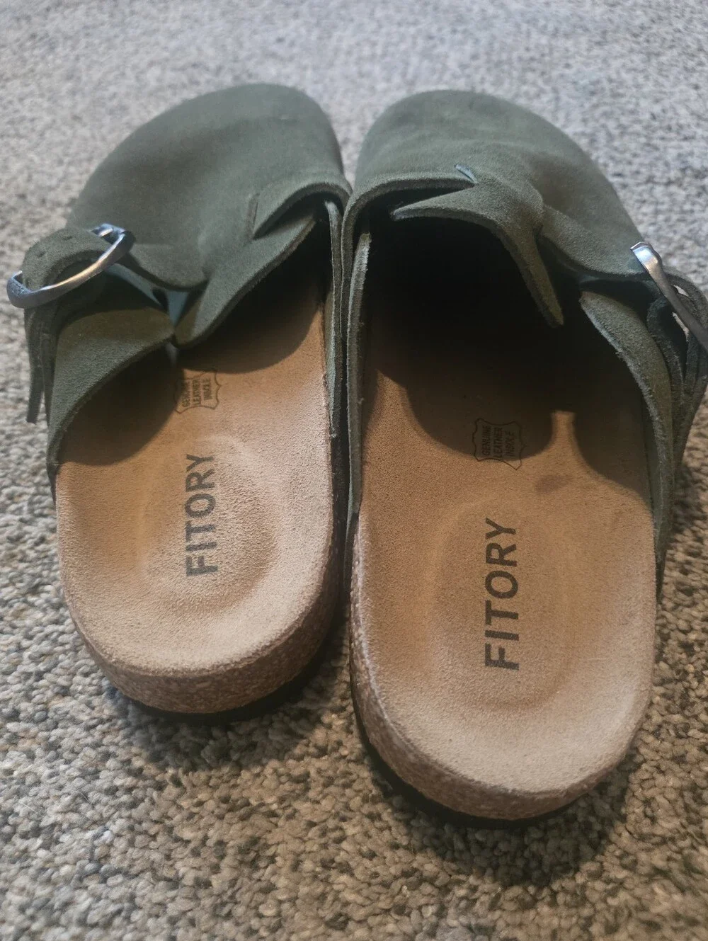Dark Green Clogs Men's Size 10